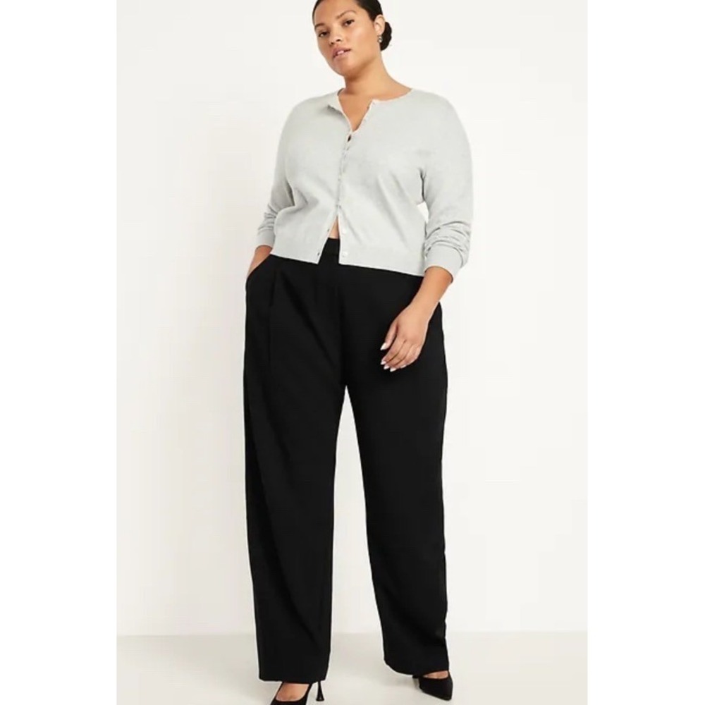 Old Navy High-Rise Taylor Barrel Ankle Pants – Black – Size 20 – NWT